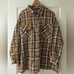 Long-sleeve soft button up shirt - women's size 1XL - runs small